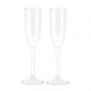 Travellife Feria champagne glass clear 2 pieces